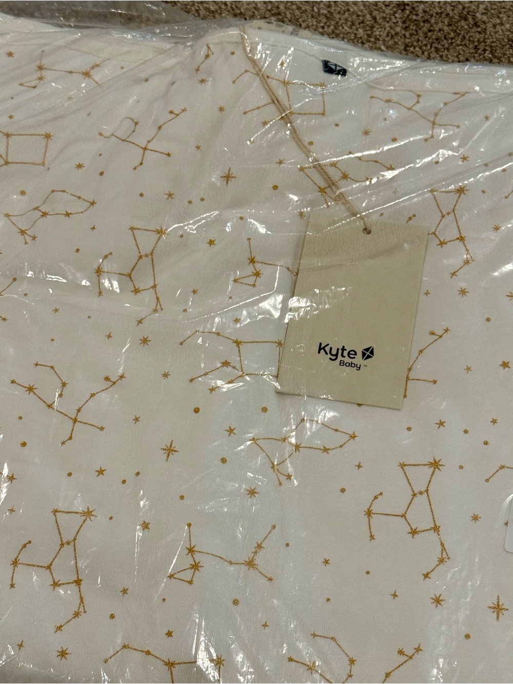 Kyte Baby Toddler Bamboo Blanket in Cloud Constellation 1.0 tog - new